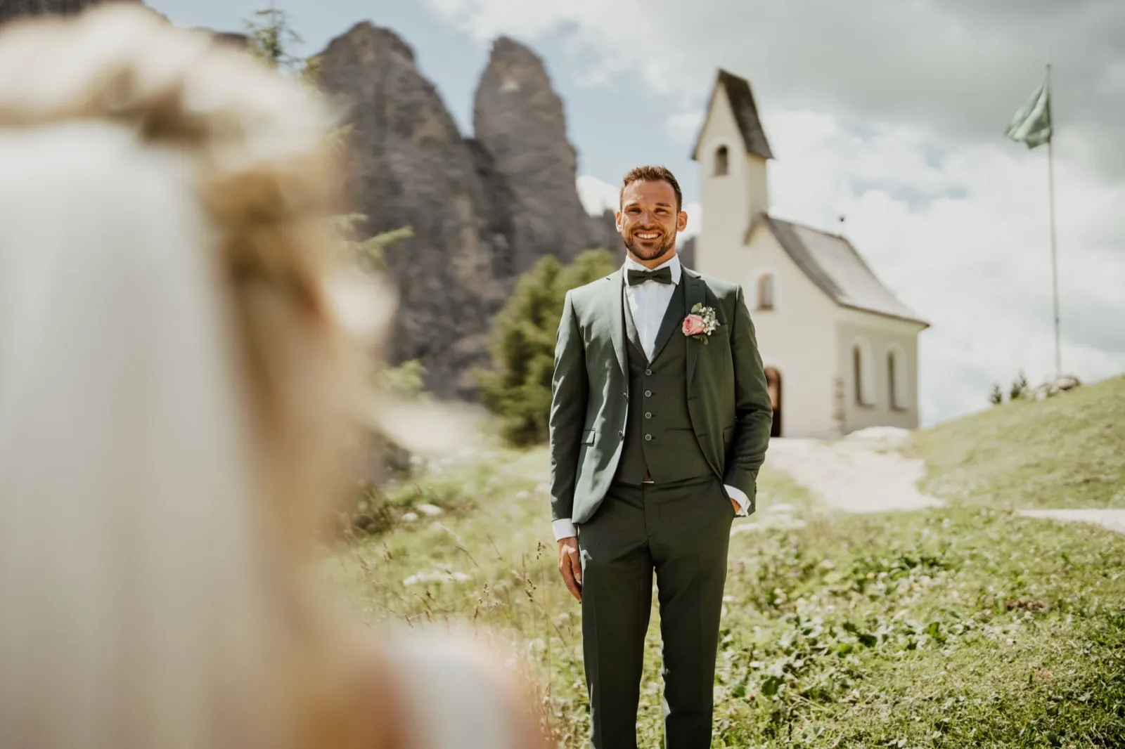 Destination Wedding - First Look in den Bergen